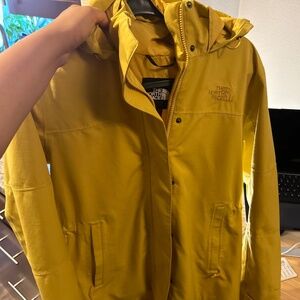 North Face Raincoat Yellow Medium Women’s M Coraline